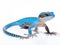 Ai Generated illustration Wildlife Concept of Blue tail skink lizard
