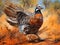 Ai Generated illustration Wildlife Concept of Bobwhite Quail