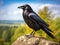 Ai Generated illustration Wildlife Concept of Carrion crow