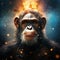 Ai Generated illustration Wildlife Concept of Chimpanzee