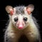 Ai Generated illustration Wildlife Concept of Closeup of Virginia Opossum