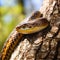 Ai Generated illustration Wildlife Concept of Garter Snake