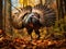 Ai Generated illustration Wildlife Concept of Gobbler Strut