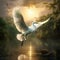 Ai Generated illustration Wildlife Concept of Great Egret Florida