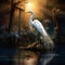 Ai Generated illustration Wildlife Concept of Great Egret Florida