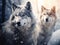 Ai Generated illustration Wildlife Concept of Grey wolves (canis lupus)