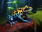 Ai Generated illustration Wildlife Concept of Harlequin poison dart frog