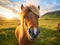 Ai Generated illustration Wildlife Concept of Icelandic horse