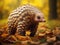 Ai Generated illustration Wildlife Concept of The Indian Pangolin