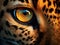 Ai Generated illustration Wildlife Concept of Leopard Closeup