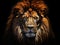 Ai Generated illustration Wildlife Concept of Lion Painting