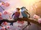 Ai Generated illustration Wildlife Concept of Love Whisper