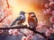 Ai Generated illustration Wildlife Concept of Love Whisper