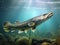 Ai Generated illustration Wildlife Concept of The Pike (Esox Lucius)