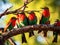 Ai Generated illustration Wildlife Concept of Southern Carmine Bee Eater