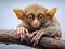 Ai Generated illustration Wildlife Concept of Tarsier Isolated