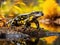 Ai Generated illustration Wildlife Concept of Tiger salamander