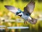 Ai Generated illustration Wildlife Concept of Tree Swallow