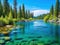 Ai Generated illustration Wildlife Concept of Truckee River Scenery