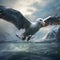 Ai Generated illustration Wildlife Concept of Wandering Albatross South Georgia