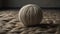 AI generated illustration of a wool ball resting on the floor - AI generated digital art