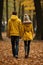 AI generated illustration of a young couple enjoying a romantic stroll in the park together