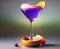 Ai-generated illustrations of colorful iced alcohol cocktail