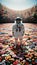 AI-Generated Image: Astronaut on the Planet of Flowers