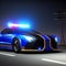 AI generated image - futuristic police car