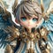 AI-Generated Image, Guardian of the Skies: An Angelic Warrior\'s Regalia