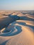 AI generated image of mesmerizing sand dunes from a desert