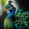 AI generated image of a peacock, India's national bird