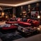 AI generated images, living room interior design luxury model style Living room