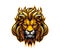 AI generated lion head mascot with angry leo face