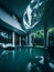Ai generated a luxurious modern swimming pool in a stunning home