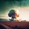 AI-Generated Nuclear Plant Explosion: Menacing Nuclear Mushroom Cloud