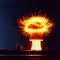 AI-Generated Nuclear Plant Explosion: Menacing Nuclear Mushroom Cloud