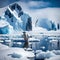 AI-Generated Photograph of Antarctica\'s Majestic Landscape