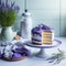 AI generated picture: delicious lavender cake