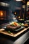 AI generated Teppanyaki Temptations: Gourmet Cuisine Photography