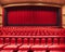 Ai generated theater with red seats and curtain