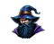 Ai generated wizard, sorcerer or mage mascot