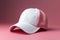 Ai Generative Baseball cap isolated on pink background. Mock up for your design