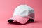 Ai Generative Baseball cap isolated on pink background. Mock up for your design