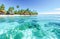 AI generative. Beautiful beach and tropical sea