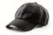 Ai Generative Black baseball cap mockup isolated on white background. Side view