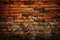 Ai Generative Brick wall texture background. Old grunge brick wall background