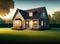 Ai Generative Charming Bungalow Home with a Spacious Front Porch Perfect for Relaxing