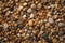 Ai Generative Colorful pebble stones on the beach. Abstract background texture