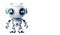 AI generative. Cute robot on white background